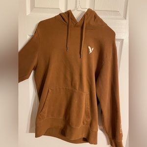 Brown American eagle hoodie  size small